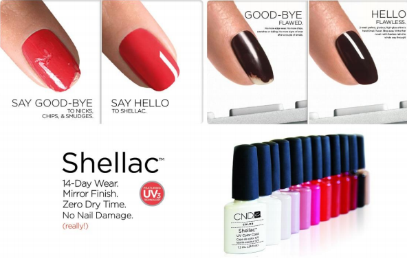 Shellac is the brand name for a nail product created by CND